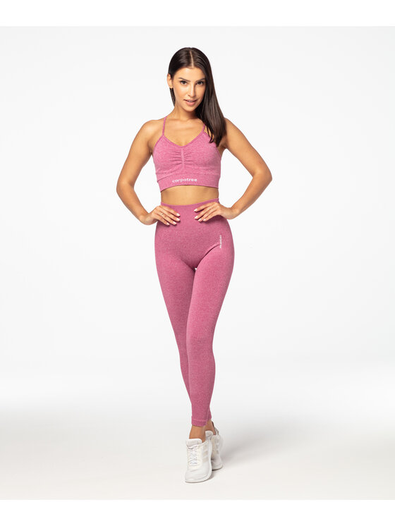 Carpatree Carpatree Legginsy Allure Leggings Różowy Fitted Fit