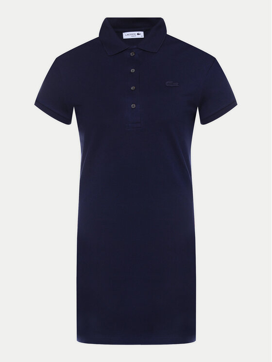 Lacoste Lacoste Každodenné šaty EF5473 Tmavomodrá Slim Fit
