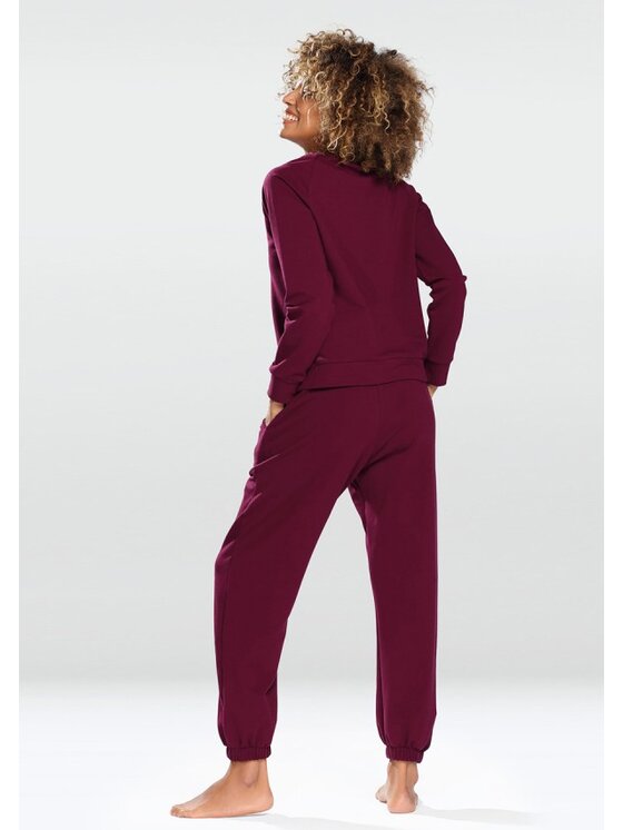 DKaren Sport DKaren Sport Dres Wenezja Bordowy Classic Fit