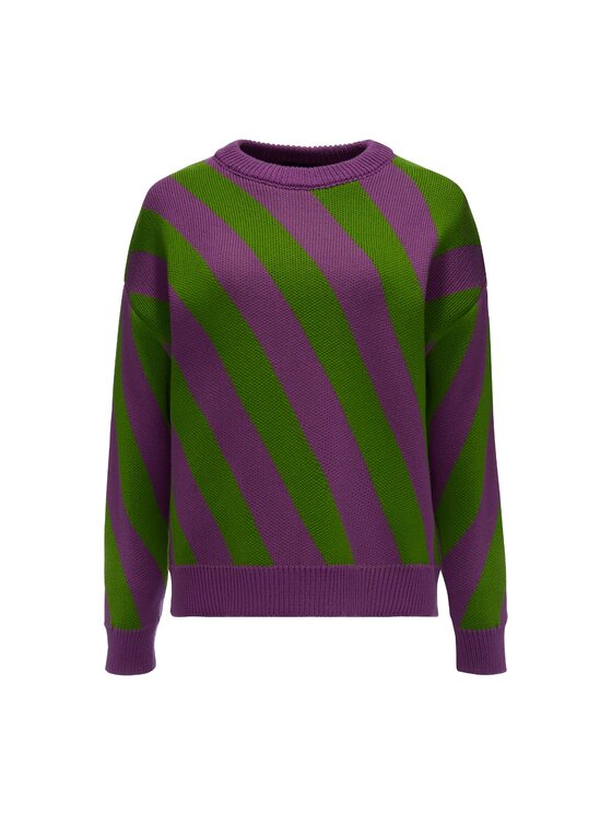 La Mania La Mania Maglione TWISTY 2 Viola Classic Fit