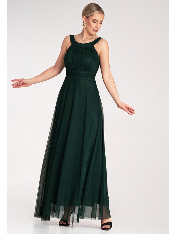 FIGL FIGL Abito da sera M1171 Verde Flared Fit
