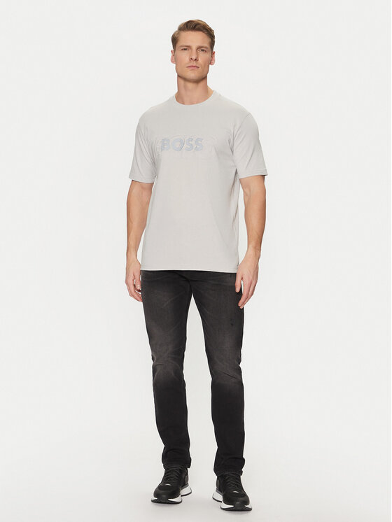 BOSS BOSS T-shirt 50531271 Siva Regular Fit