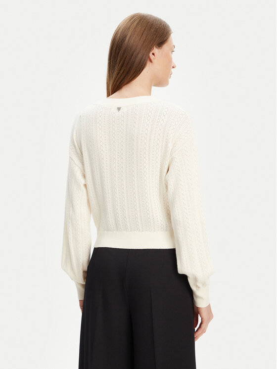 Guess Guess Cardigan W5YR01 Z2ZK2 Bianco Regular Fit