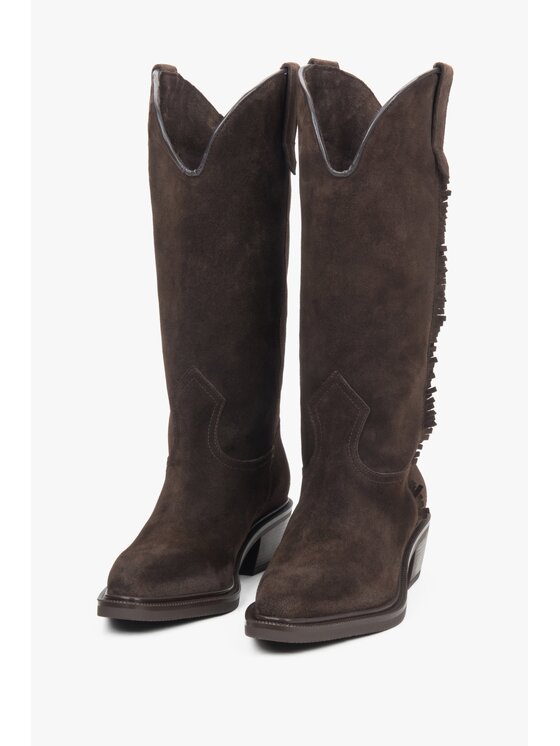 Estro Estro Καουμπόικες Μπότες & Μποτάκια ER00118325 Καφέ