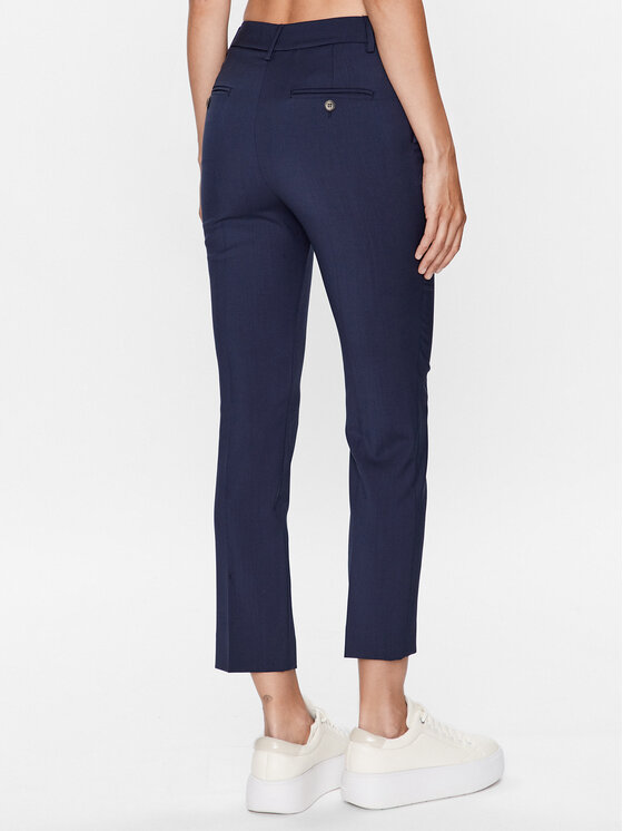 Weekend Max Mara Weekend Max Mara Hlače iz tkanine Canon 2351361739 Mornarsko modra Regular Fit