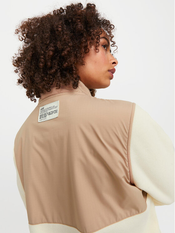 JJXX JJXX Felpa di pile Avery 12248651 Écru Regular Fit
