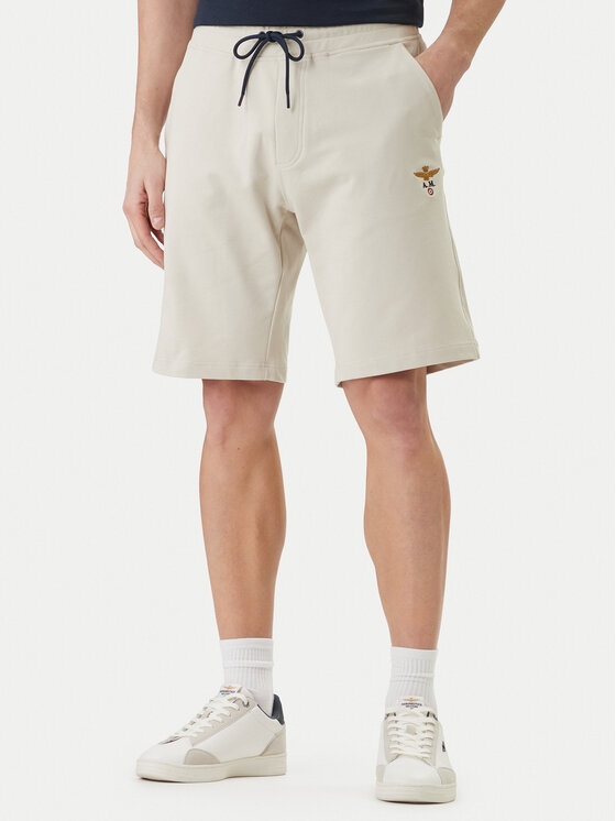 Aeronautica Militare Aeronautica Militare Спортни шорти 261BF0032UF00674 Бежов Regular Fit