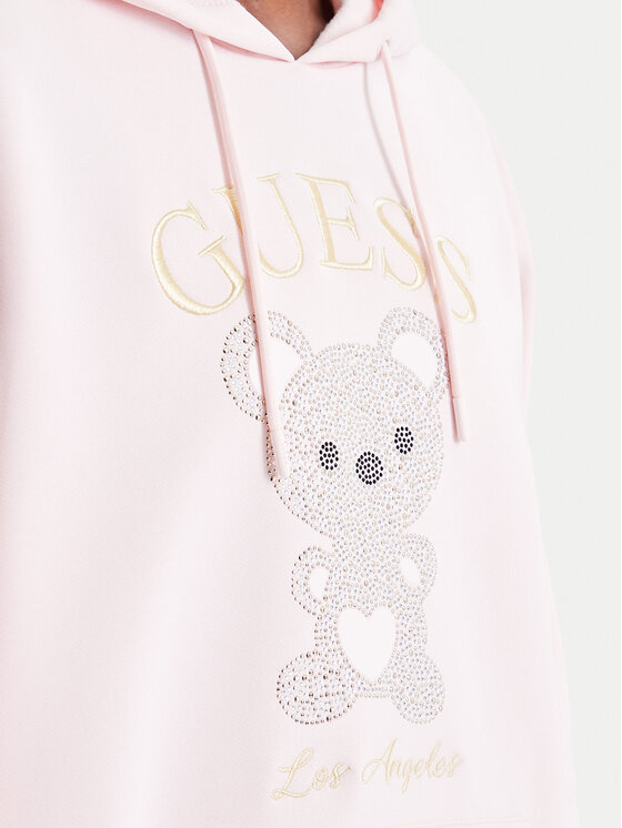 Guess Guess Суитшърт V6BQ28 K9361 Светлорозов Oversize