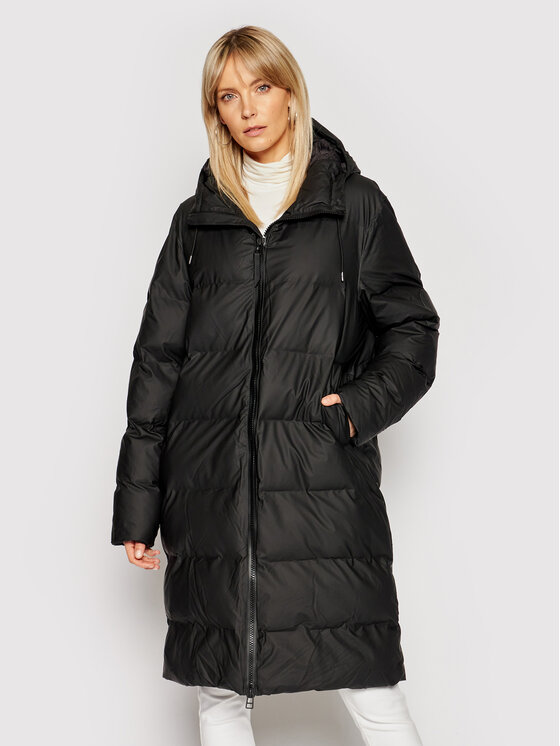 Rains Geacă din puf Unisex 1507 Negru Regular Fit 1507 imagine noua