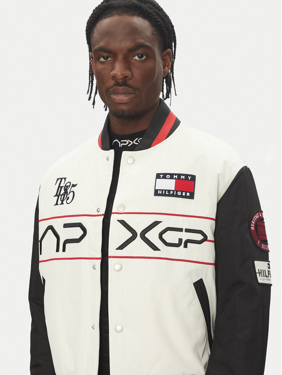 Tommy Hilfiger Tommy Hilfiger Bomber-jakk F1 Movie MW0MW41367 Ekrüüvärv Regular Fit