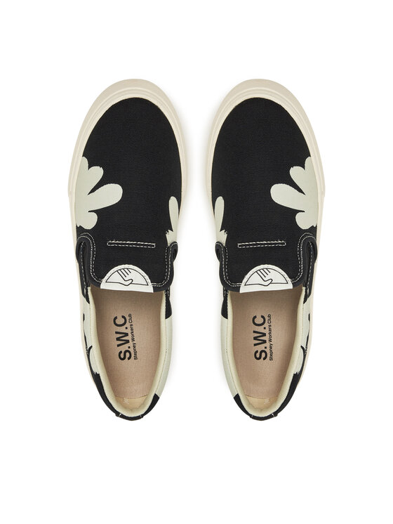S.W.C Stepney Workers Club S.W.C Stepney Workers Club Sneakers aus Stoff Lister Cup YA27142 Schwarz