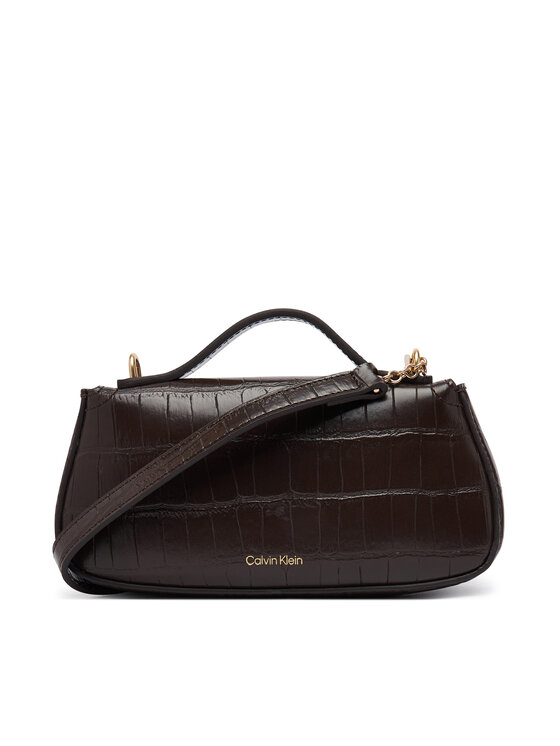 Calvin Klein Calvin Klein Handtasche Ck Croc Top Handle Bag LV04F3903G Dunkelbraun