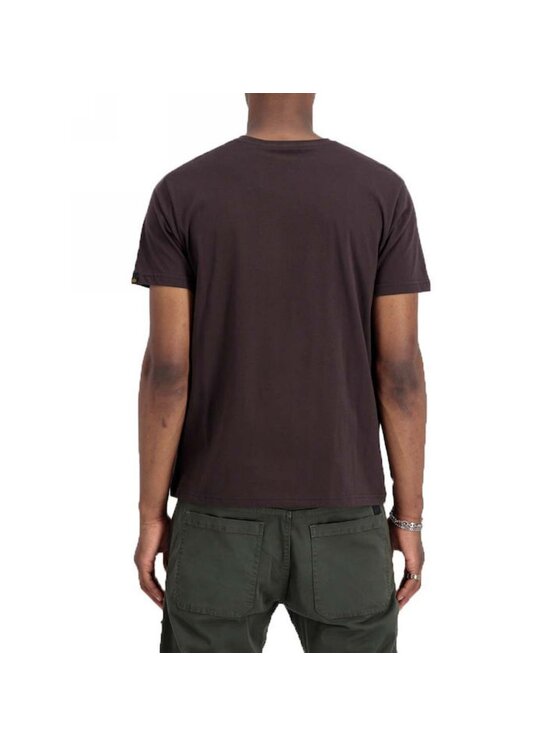 Alpha Industries Alpha Industries T-Shirt AI.100501-696-L Brązowy Regular Fit