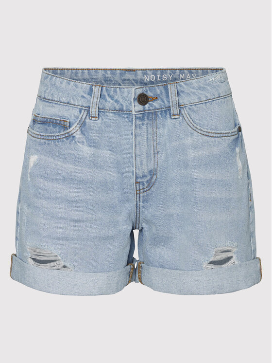 Noisy May Noisy May Pantaloni scurți de blugi Smiley 27010866 Albastru Regular Fit