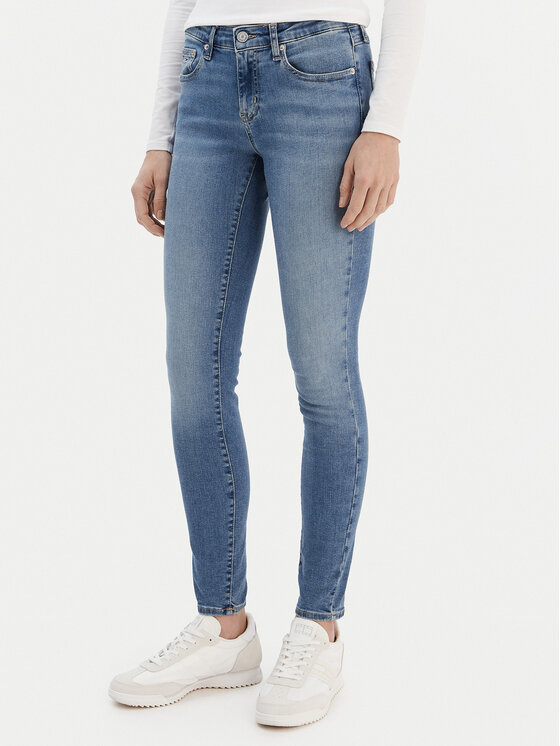 Tommy Jeans Blugi Sophie DW0DW19530 Albastru Skinny Fit