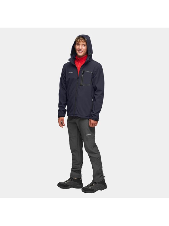 Alpinus Alpinus Kurtka softshell Stenshuvud Szary Standard Fit