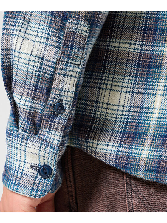 Wrangler Wrangler Koszula 112357384 Niebieski Regular Fit