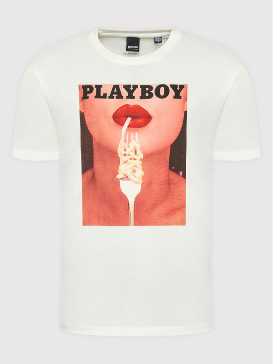 Only & Sons Only & Sons T-Shirt Playboy 22023179 Weiß Regular Fit