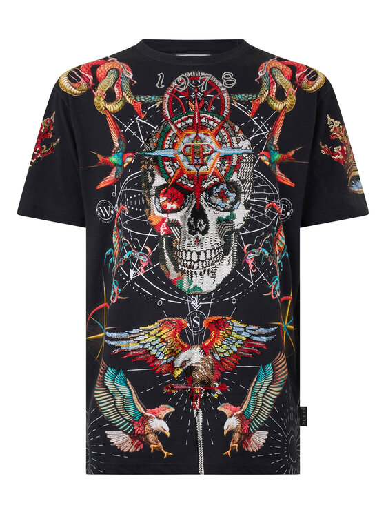 PHILIPP PLEIN PHILIPP PLEIN T-Shirt 29020 Czarny Regular Fit