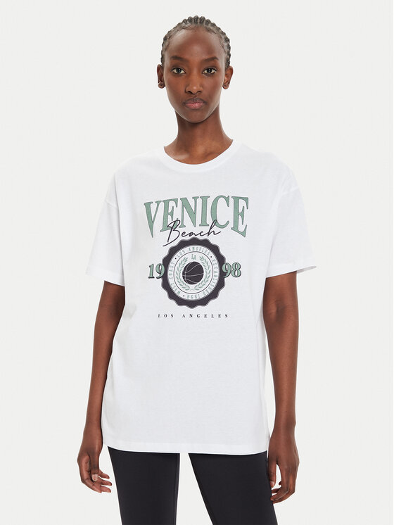 Brave Soul Brave Soul Majica LTS-568ARIA Écru Oversize