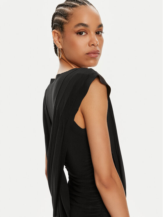 NORMA KAMALI NORMA KAMALI Sukienka koktajlowa KK1243PLD83001 Czarny Slim Fit