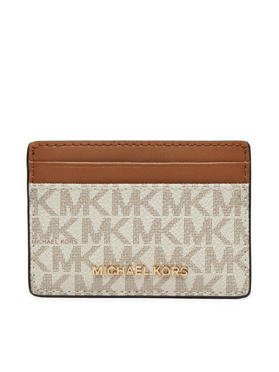 MICHAEL Michael Kors MICHAEL Michael Kors Pouzdro na kreditní karty 32F1GJ6D0B Écru