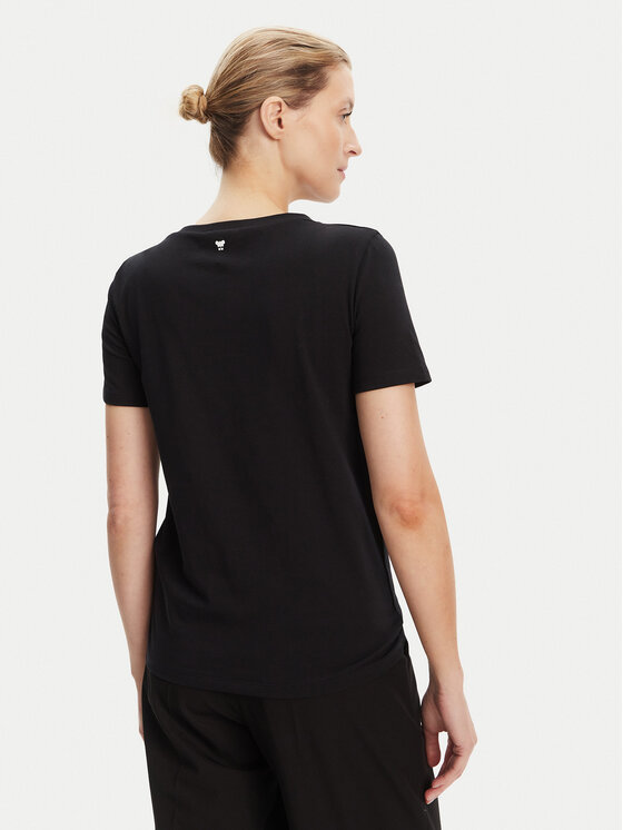 Weekend Max Mara Weekend Max Mara Marškinėliai Multib 2525976011 Juoda Regular Fit