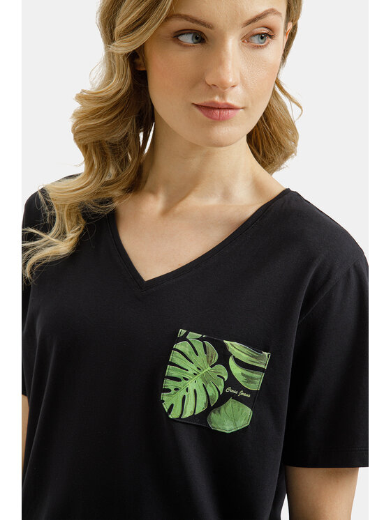 Cross Jeans Cross Jeans T-Shirt 56268-020 Czarny