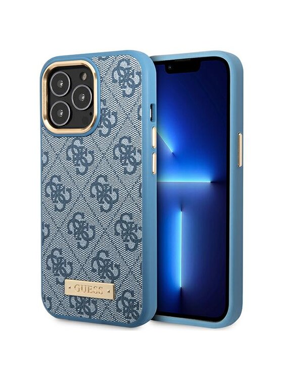 Etui na telefon Guess, Niebieskie, iPhone 14 Pro