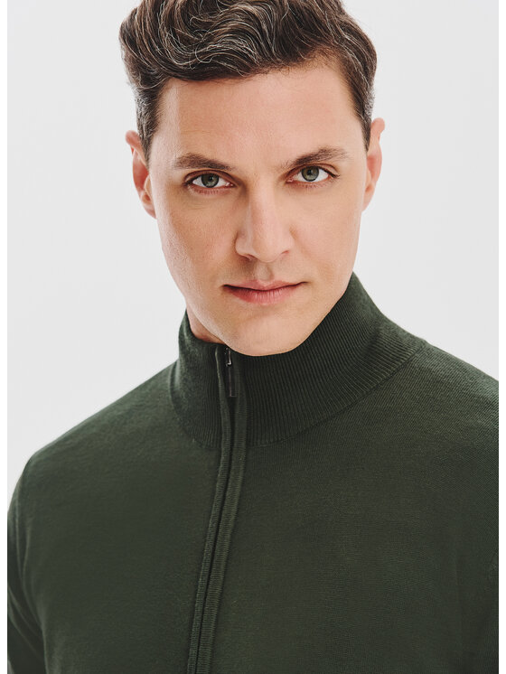 Pako Lorente Pako Lorente Sweter P25WF-2X-024-Z Zielony Classic Fit