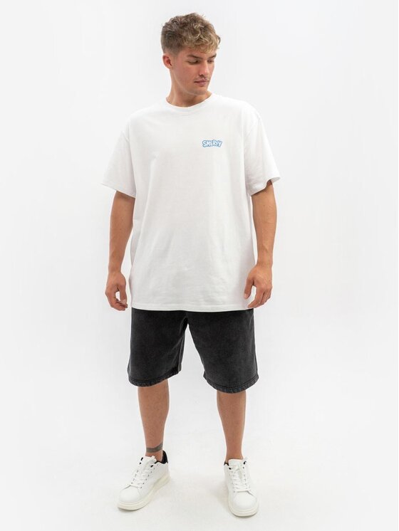 Smerfy Smerfy T-Shirt 111558 Biały Oversize