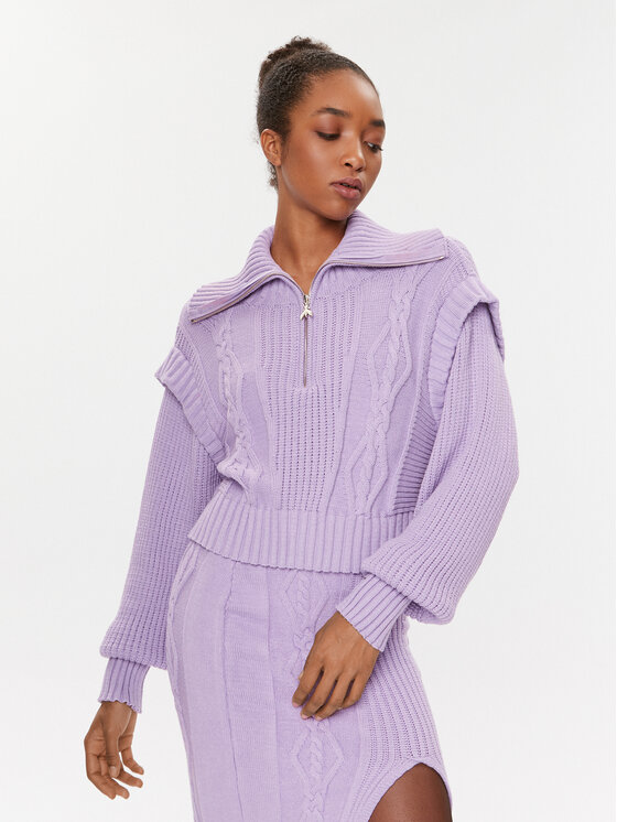 Patrizia Pepe Pulover 2K0203/K140-M472 Vijolična Regular Fit