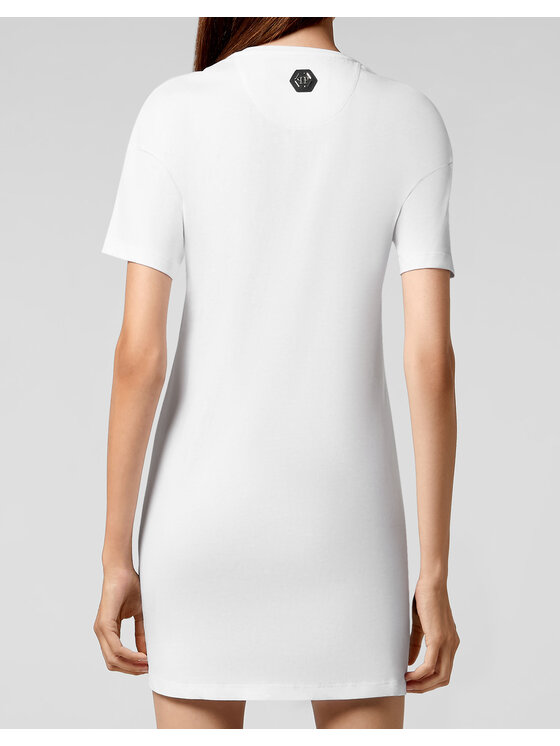 PHILIPP PLEIN PHILIPP PLEIN Vestito da giorno 3633 Bianco Over Fit
