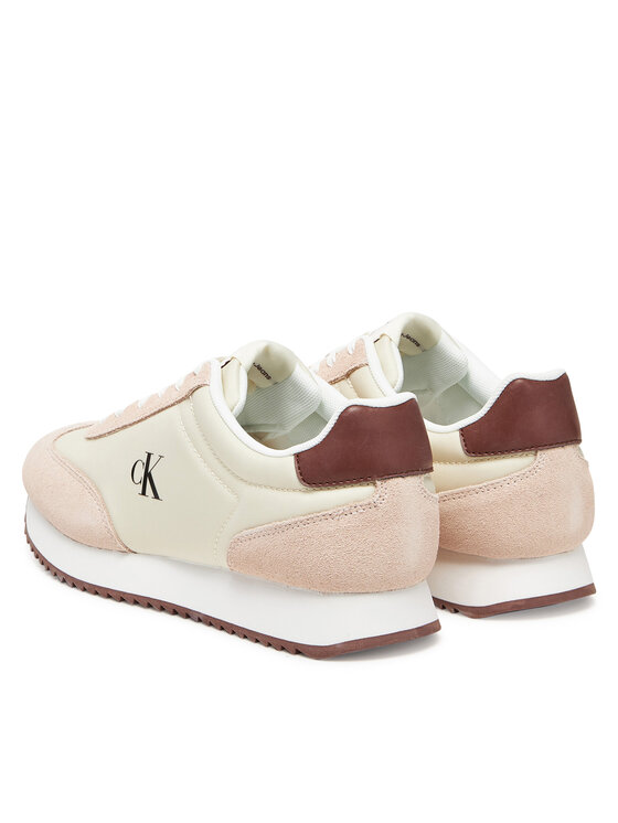 Calvin Klein Jeans Calvin Klein Jeans Tenisice Runner Laceup Mg Nylon Mix YW0YW01828 Écru