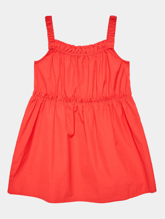 United Colors Of Benetton United Colors Of Benetton Sukienka codzienna 4EW7GV00T Czerwony Regular Fit