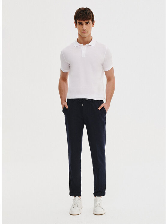 Pako Lorente Pako Lorente Polo P25BN-TX-001 Biały Classic Fit