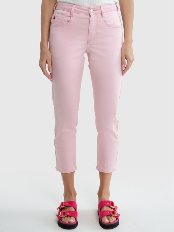BIG STAR BIG STAR Spodnie materiałowe LUCIA Różowy Tapered Fit