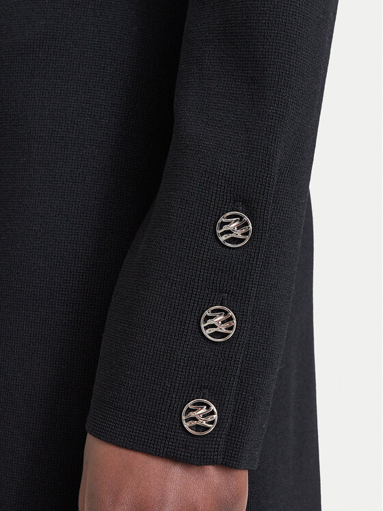 KARL LAGERFELD KARL LAGERFELD Trikotāžas kleita B4W13054 Melns Regular Fit