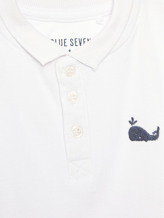 Blue Seven Blue Seven Polo marškinėliai 935024 X Balta Regular Fit