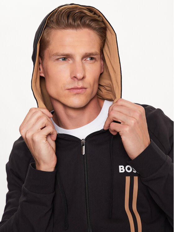 BOSS Boss Majica dugih rukava 50491262 Crna Regular Fit