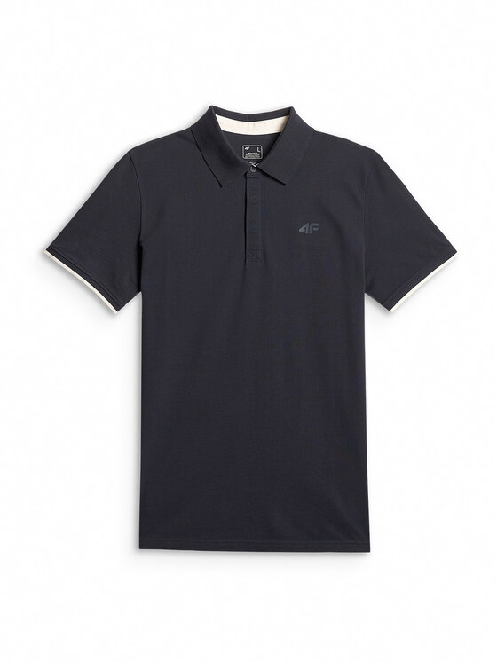 4F 4F Polo COMMERCIAL Granatowy Regular Fit