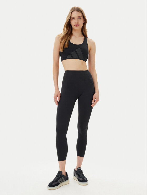 adidas adidas Sporta krūšturis Powerimpact HIIT JI9964 Melns Slim Fit