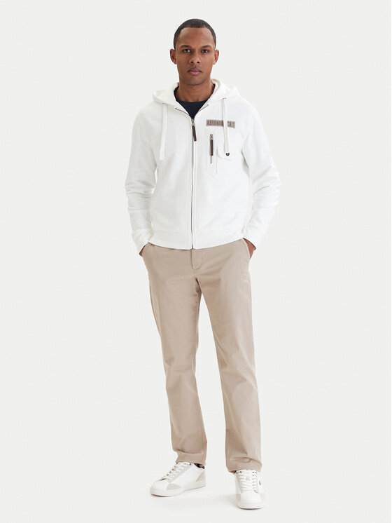 Aeronautica Militare Aeronautica Militare Mikina 261FE2100UF00679 Biela Regular Fit