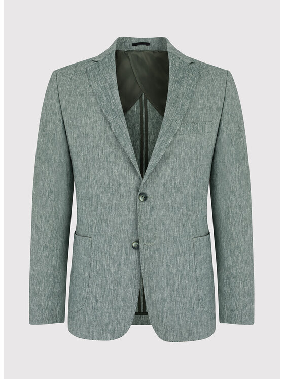 Pako Lorente Pako Lorente Marynarka P22SP-3X-024 Zielony Slim Fit