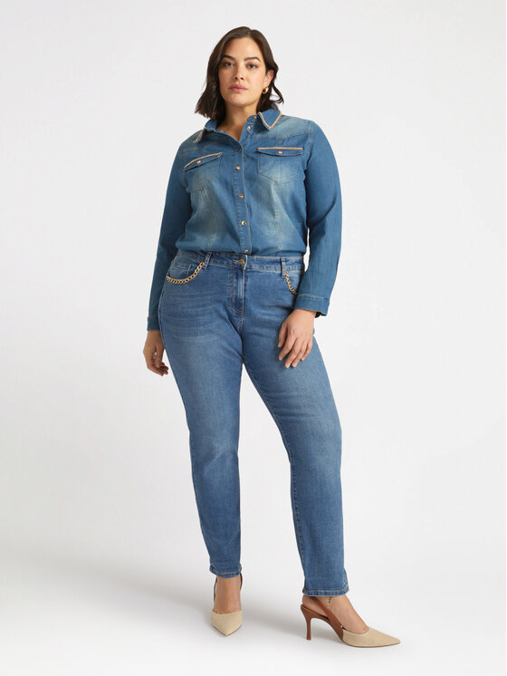 Fiorella Rubino Fiorella Rubino Camicia 5469T001253N024 Blu Regular Fit