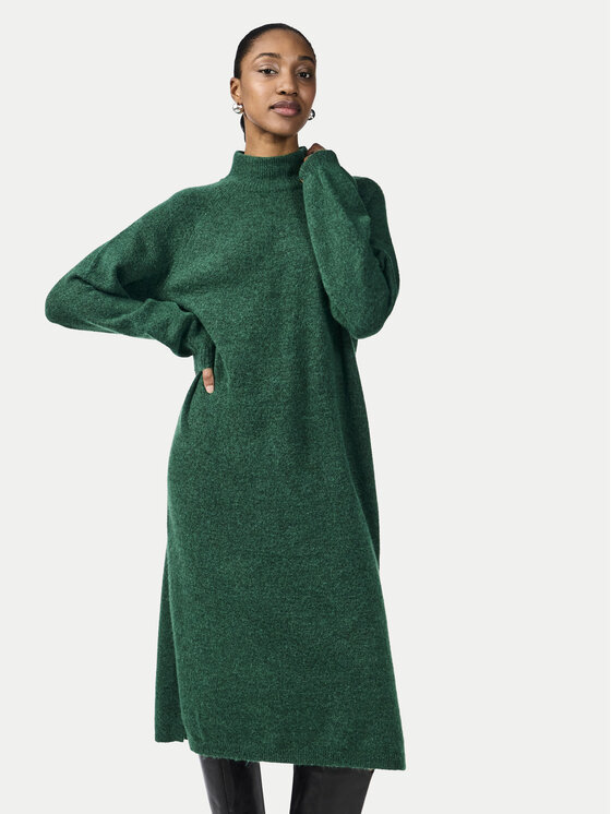 YAS YAS Strickkleid 26030704 Grün Loose Fit