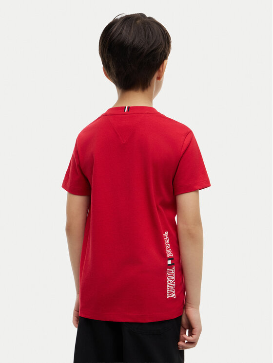 Tommy Hilfiger Tommy Hilfiger T-Shirt Team Tommy Graphic KB0KB10591 Κόκκινο Regular Fit