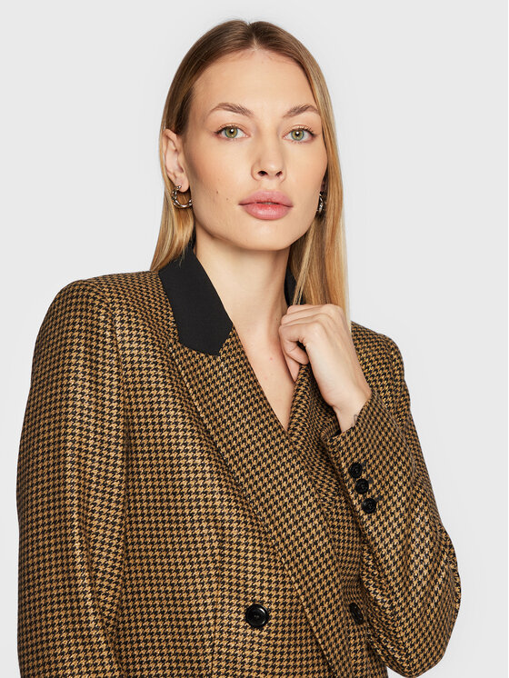 TWINSET TWINSET Marynarka 222TT2317 Złoty Regular Fit