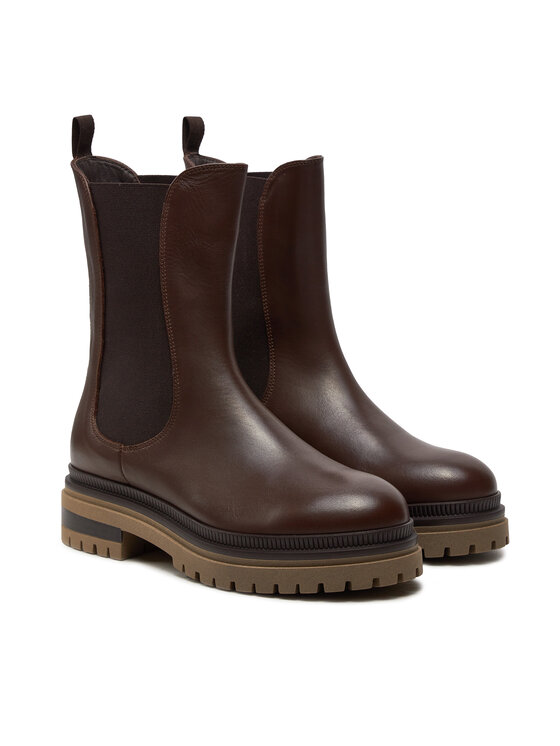 Weekend Max Mara Weekend Max Mara Gležnjarji Chelsea Livrea 24257960346 Rjava