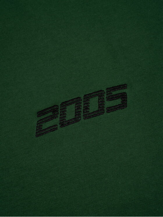 2005 2005 Tričko basic Zelená Oversize